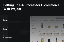 Setting up QA Process for E-commerce Web Project